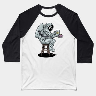 Beer Nuts Astronaut - color Baseball T-Shirt